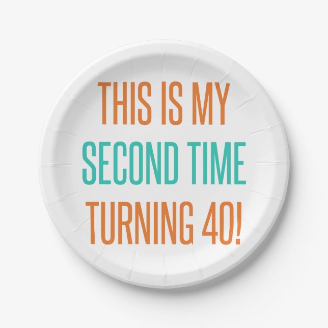 Funny 80th Birthday For Women Paper Plates (Front)