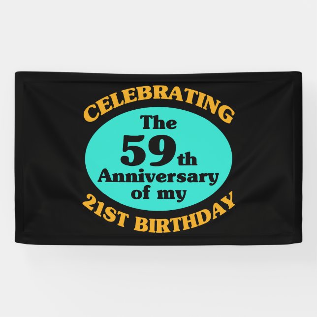 Funny 80th Birthday Gag Gift Banner (Horizontal)