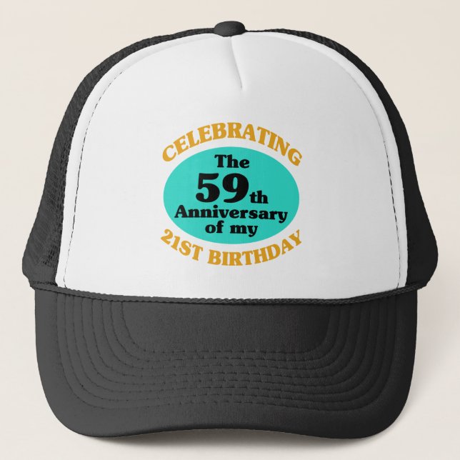 Funny 80th Birthday Gag Gift Trucker Hat (Front)