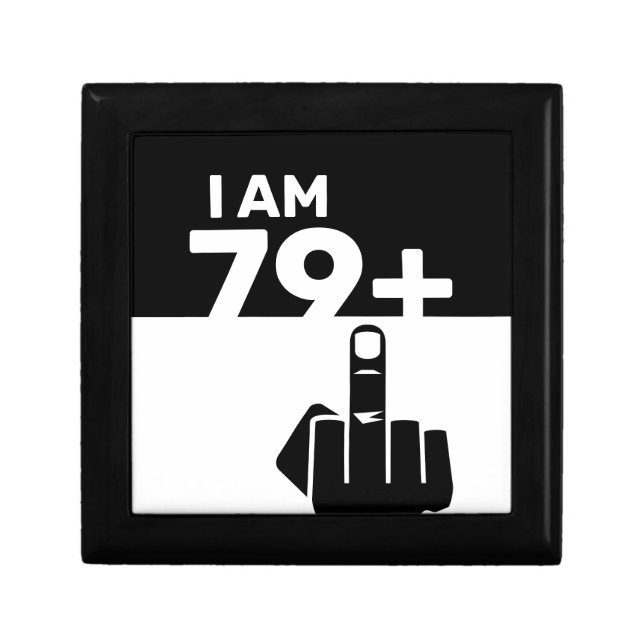 Funny 80th Birthday Gift, 79 Plus one Gift Box (Front)