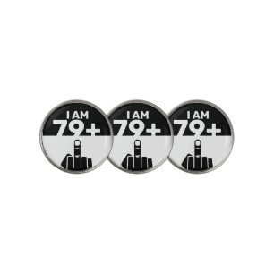 Funny 80th Birthday Gift, 79 Plus one Golf Ball Marker