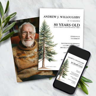 Funny 80th Birthday Invitation