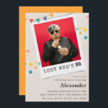 Funny 80th birthday invitations Men Fun Photo<br><div class="desc">Funny 80th birthday invitations Men Fun Photo</div>