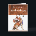 Funny 82nd Birthday Howling Coyote Card<br><div class="desc">Howling Coyotes make a great  82nd  birthday card for those who love nature,  wildlife or nature</div>