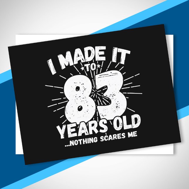 Funny 83rd Birthday Quote Sarcastic 83 Year Old Postcard (Creator Uploaded)