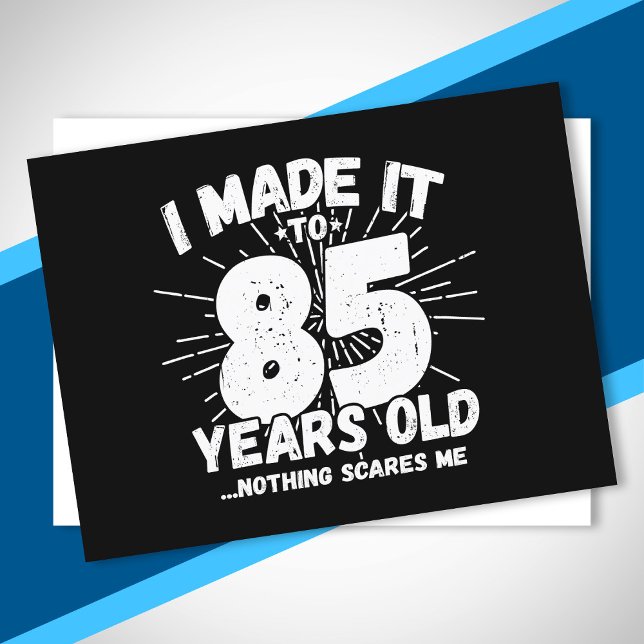 Funny 85th Birthday Quote Sarcastic 85 Year Old Postcard (Creator Uploaded)