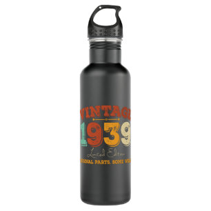 Funny 86 Year Old 1939 Vintage 86th Birthday Gift Stainless Steel Water Bottle