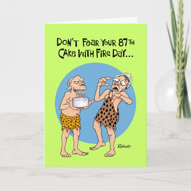 Funny 87th Birthday Card (Front)