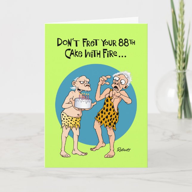 Funny 88th Birthday Card (Front)