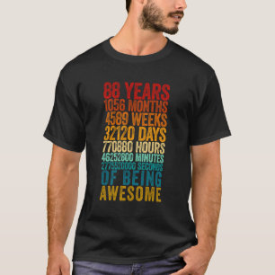 Funny 88Th Birthday Shirt Old Meter Funny 88 Year