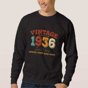 Funny 89 Year Old 1936 Vintage 89th Birthday Gift Sweatshirt