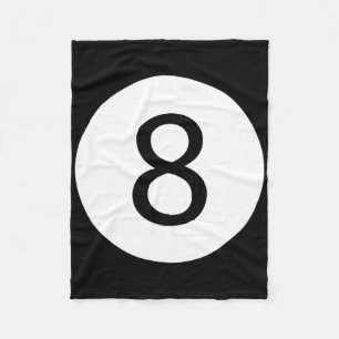 Funny 8 Ball Magic Billiards Pool Lazy Halloween C Fleece Blanket