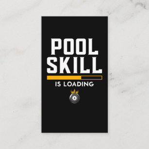 Funny 8 Ball Quote Sports Billiard Pool Business Card