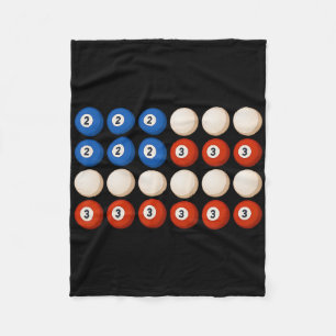 Funny 8-ball Usa Flag Retro Patriotic Pool Billiar Fleece Blanket