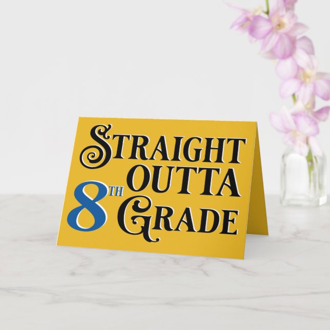 8th grade graduation card Card Binder (Top Loader)