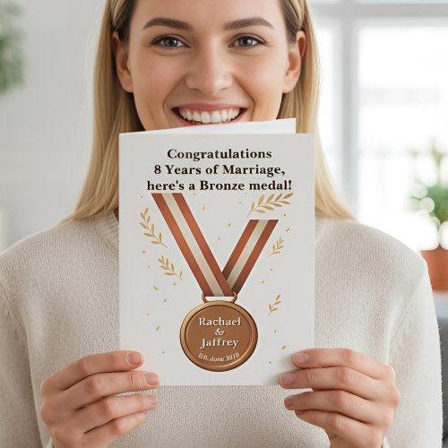 bronze medal 8th wedding anniversary