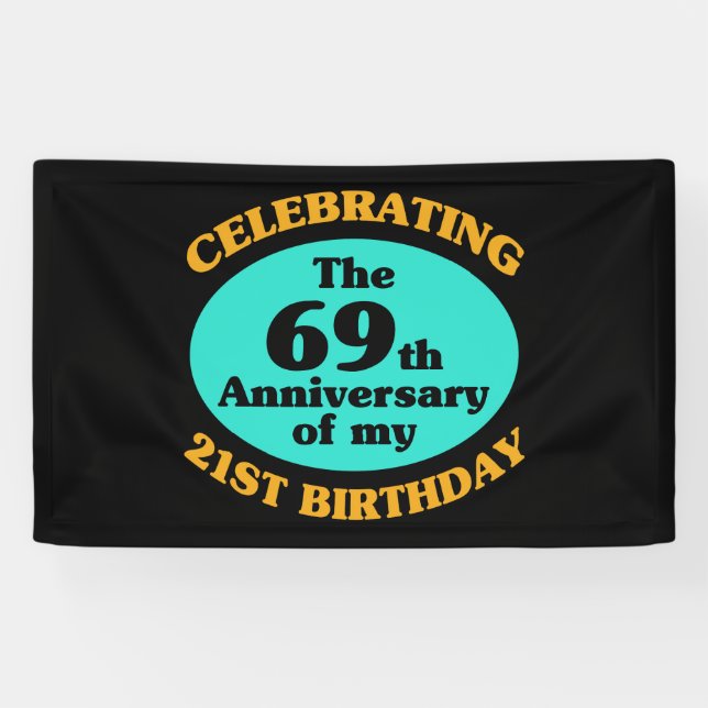 Funny 90th Birthday Gag Gift Banner (Horizontal)