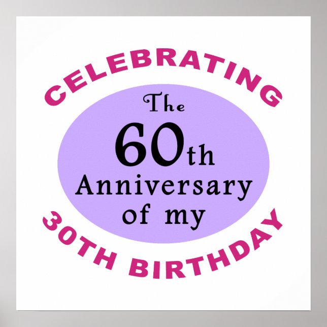 Funny 90th Birthday Gag Gifts Poster (Front)