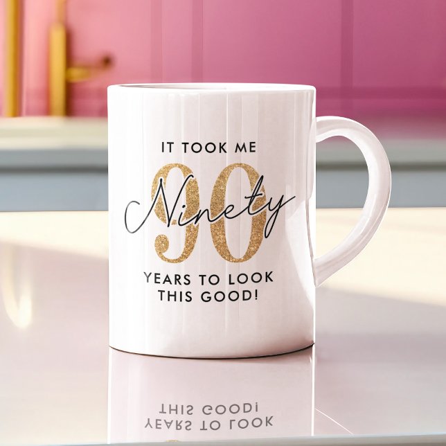 Funny 90th Birthday Gift Coffee Mug (Creator Uploaded)