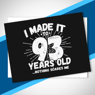 Funny 93rd Birthday Quote Sarcastic 93 Year Old Postcard