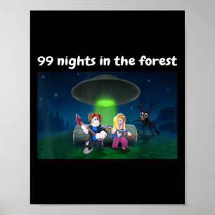 Funny 99 Nights In The Forest Birthday For Youth B Poster