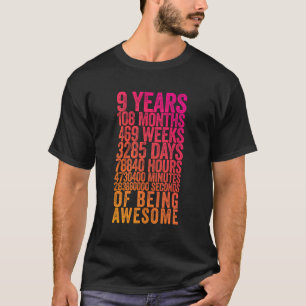 Funny 9Th Birthday Shirt Old Meter Funny 9 Year Ol