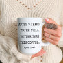 Funny 9th Pottery Anniversary for Husband Wife Two-Tone Coffee Mug