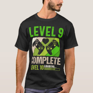 Funny 9th wedding anniversary vintage retro level  T-Shirt