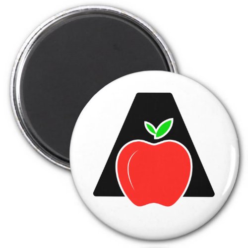 Funny A For Apple  Magnet