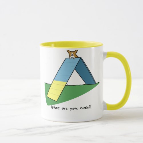 Funny A_Frame Agility Corgi Mug