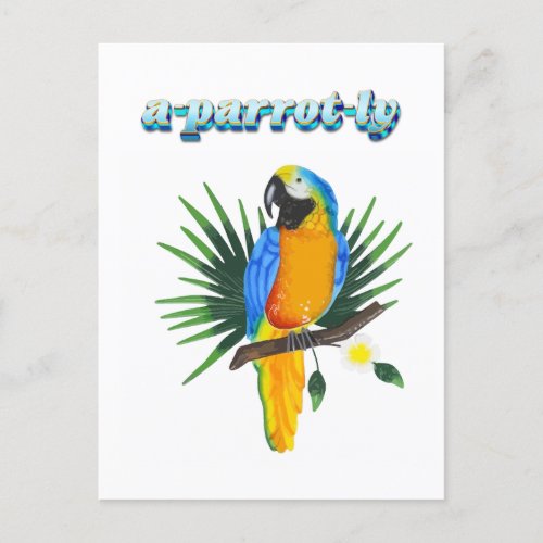 Funny a_parrot_ly  Parrot Postcard