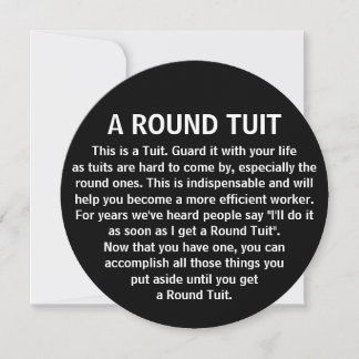 Funny A Round Tuit Office Co Worker Humor