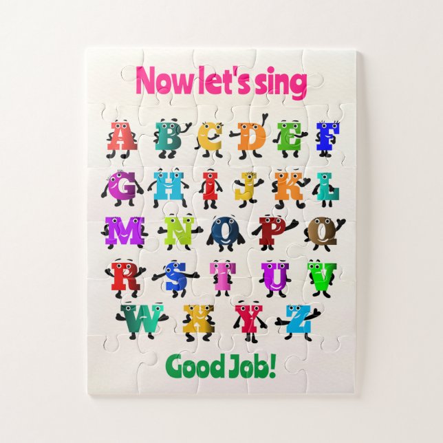 Funny ABC's Jigsaw Puzzle (Vertical)