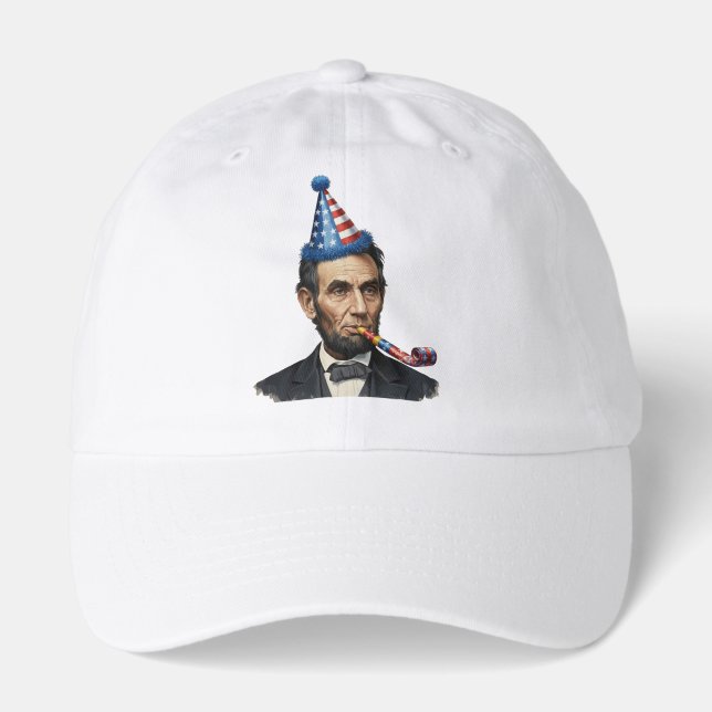 Funny Abraham Lincoln Party Celebration  Hat (Front)
