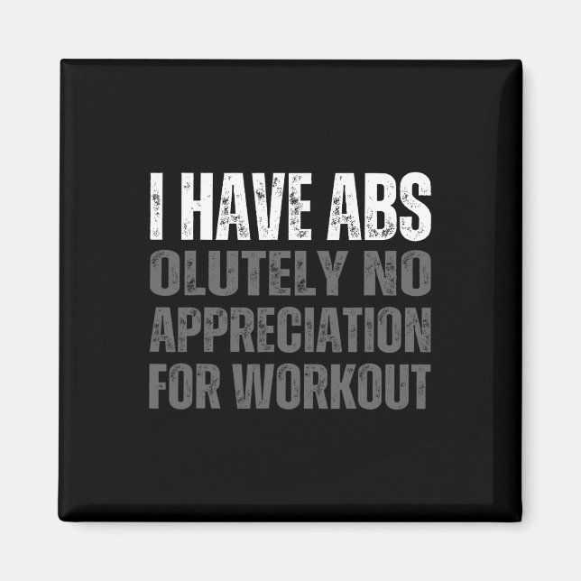 Funny Abs Humor  Magnet (Front)
