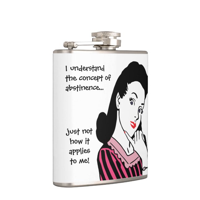 Funny Abstinence Concept Flask (Right)