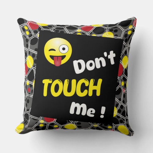 Funny abstract pattern pillow