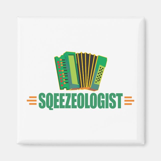 Funny Accordion Magnet (Front)