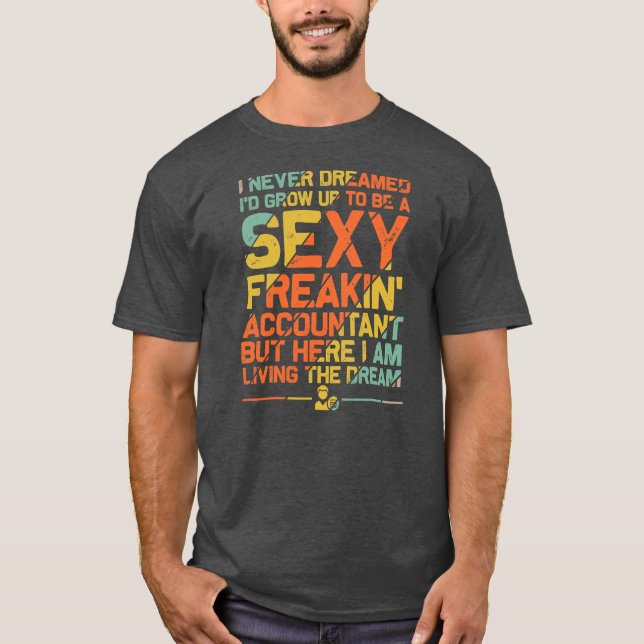 Funny Accountant Art For Men Women CPA Accounting T-Shirt (Front)