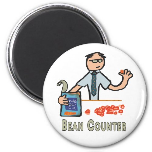 Funny Accountant Bean Counter Magnet