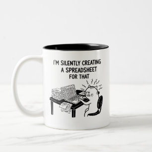 Funny Accountant Cat Stressed Meme Mug