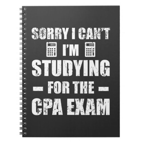 Funny Accountant CPA Exam Studying Accounting Notebook