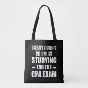 Funny Accountant CPA Exam Studying Accounting Tote Bag