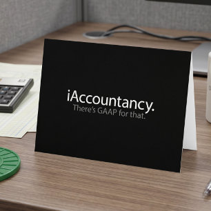 Funny Accountant GAAP Joke Tech Parody Cards