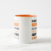 Funny Accountant Gift -Being An Accountant is Easy Two-Tone Coffee Mug (Center)