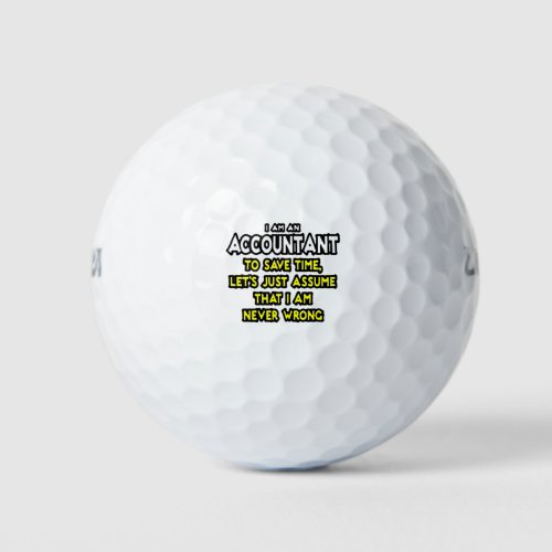 Funny Accountant Gift Ideas Golf Balls