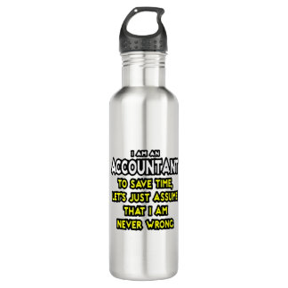 Funny Accountant Gift Ideas Stainless Steel Water  Bottle