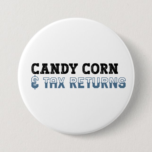 Funny Accountant Halloween - Candy Corn Button (Front)