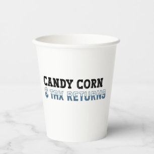 Funny Accountant Halloween - Candy Corn Paper Cups