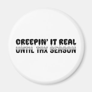 Funny Accountant Halloween - Creepin' It Real Magnet